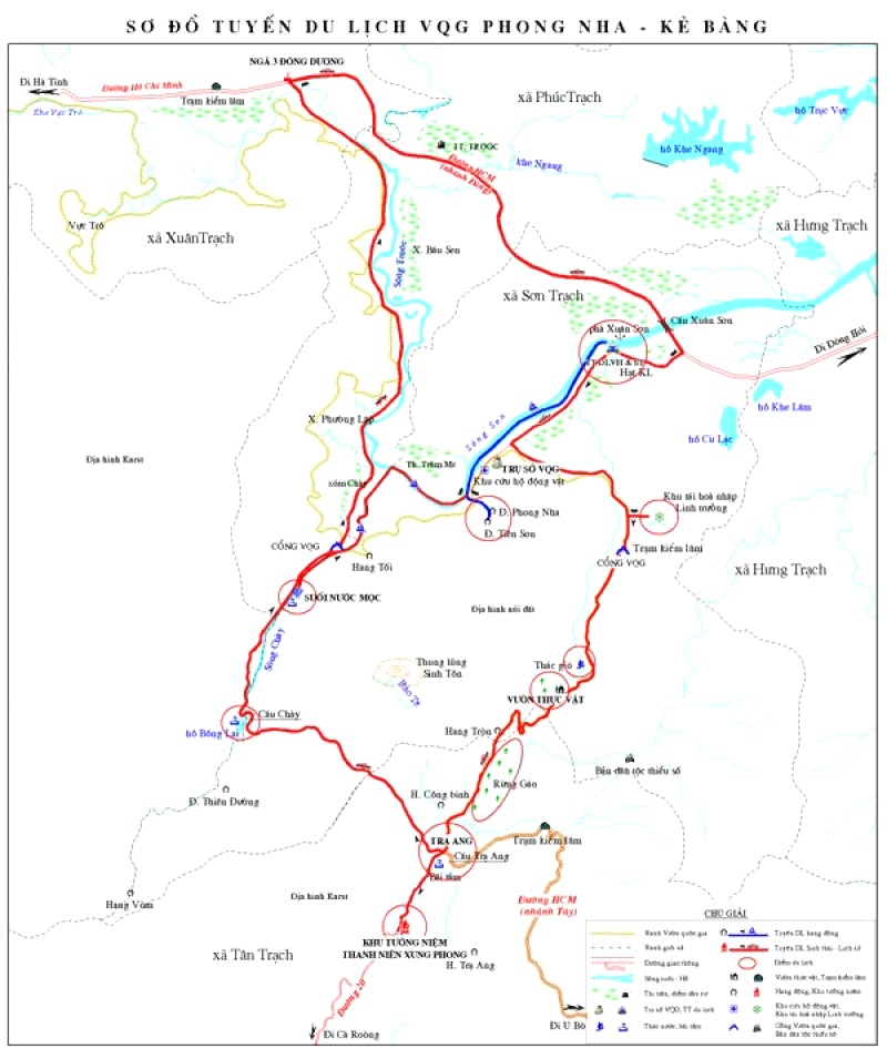 Bản đồ du lịch Quảng Bình