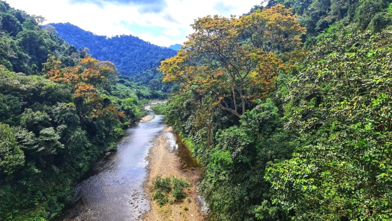 Động Châu Khe, nước trong veo.