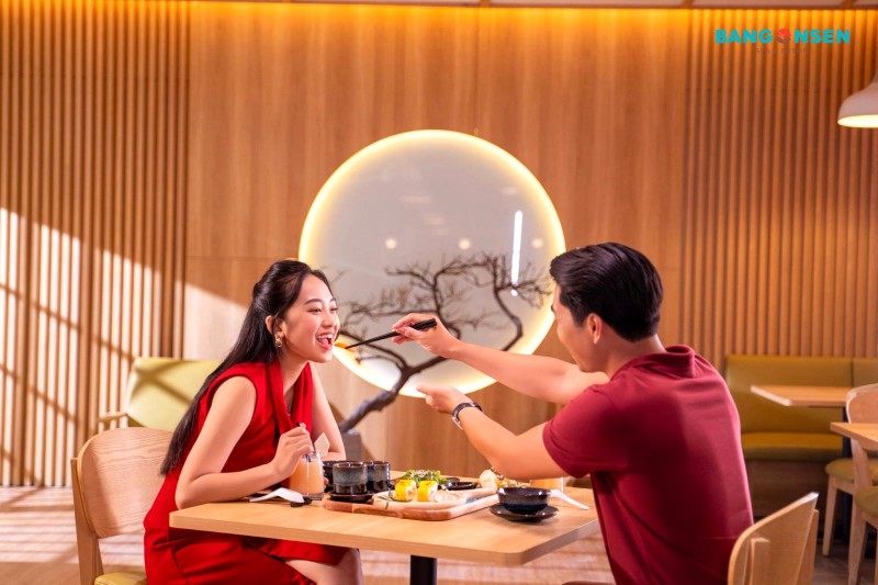 Thưởng thức ẩm thực tại Bang Onsen